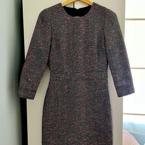 JCrew tweed dress, Size 0.